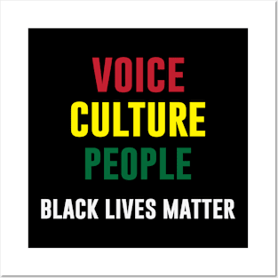 Voice Culture People Black Lives Matter Posters and Art